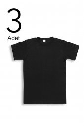 3'lü Erkek O Yaka Kısa Kollu Tişört 14002-A3 - 3