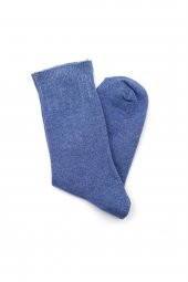 Kadın Antrasit Mavi Düz 2li Çorap 9256928 - 2