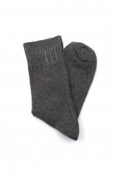 Kadın Antrasit Mavi Düz 2li Çorap 9256928 - 3