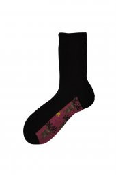 Kadın Siyah Desenli 3lü Çorap 61294024 - 3