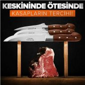 Lazoğlu Sürmene 3 Lü Bıçak Seti TESCİLLİ MARKA  ORJİNAL HG BIÇAK LAZ BIÇAK SETİ - 4