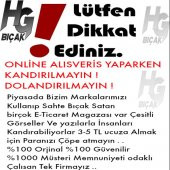Lazoğlu Sürmene 3 Lü Bıçak Seti TESCİLLİ MARKA  ORJİNAL HG BIÇAK LAZ BIÇAK SETİ - 11