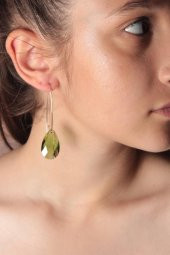 Zariass Küpe Yeşil Damla - 1