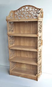 Dekoratif Ahşap Raf Kiler TDM Dolap-44402 - 1