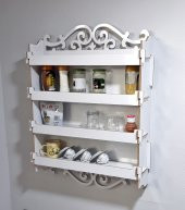 Dekoratif Ahşap Raf Kiler TDM Dolap-44404 - 1