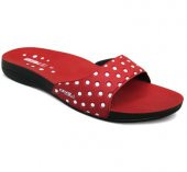 CEYO 9814-4 KADIN TERLİK SİYAH KIRMIZI VE LACİVERT - 1