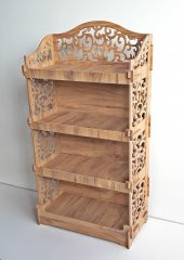 Dekoratif Ahşap Raf Kiler TDM Dolap-44403mse - 1