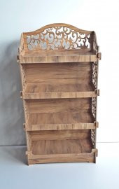 Dekoratif Ahşap Raf Kiler TDM Dolap-44403mse - 2