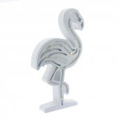 Ahşap Led Işıklı Pilli Flamingo Dekor - 4