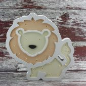 Ahşap Led Işıklı Pilli Arslan Dekor - 4