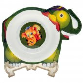 Fil Mama Yediren Melamin Bebek Kasesi Kabı Seti - 3