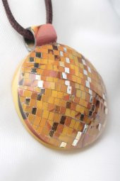 Zariass Kolye Aria Quilling Kahve Desenli - 1