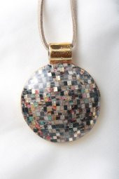 Zariass Kolye Nicole Quilling Bej Desenli - 2