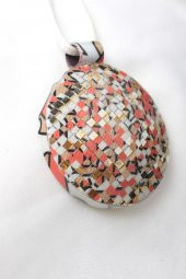 Zariass Kolye Emily Quilling Beyaz Desenli - 2