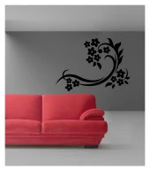 Sarmaşık Gül Kadife Duvar Sticker 84X108 Cm - 1