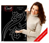 Sarmaşık Gül Kadife Duvar Sticker 84X108 Cm - 2