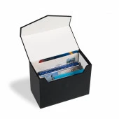 Leuchtturm LOGIK Mini Arşiv Kutusu, Siyah Boyut 170 x 120 mm, (Kartpostal, Zarf, FDC, Kağıt Para için) - 2