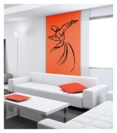 Semazen Kadife Duvar Sticker 111X67 Cm thumbnail 1