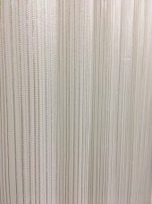 Briillant Çizgili Vizon Simli etek kurşunlu ütü istemez tül perde - 1