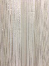 Briillant Çizgili Vizon Simli etek kurşunlu ütü istemez tül perde - 2