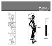 Amazon Girl Kadife Duvar Sticker 49X178 Cm - 4