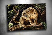 md2 Ağaçtaki Leopar Kanvas Tablo - 1