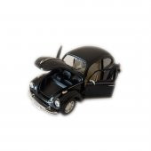 Volkswagen Beetle (Hard - Top)  1/24-27 Ölçek Siyah Model Oyuncak Araba - 3