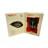iMICE V6 Gaming Mouse 2400 DPI Işıklı Kablolu Oyuncu Mouse - 2