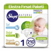SLEEPY NATURAL BEBEK BEZİ 1 NUMARA YENİDOĞAN 210 ADET - 1
