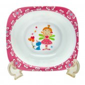 Prenses Melamin Bebek Mama Yemek Tabağı Kabı Bardak Kaşık 5li set - 3
