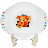 Fil Melamin Bebek Mama Yemek Tabağı Kabı Bardak Kaşık 5li set - 3