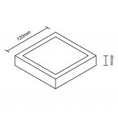 Maxled Sıva Üstü Kare Led Panel 6 Watt 4000 Kelvin - 2