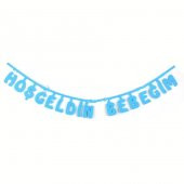 Hoşgeldin Bebeğim Yazılı Keçe Birleşik Yazı - 1