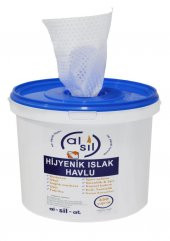 Alsil Hijyenik Islak Havlu Hijyen Kovası Tek Kullanımlık 350 Adet - 1