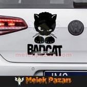 Bad Cat, Kötü Kedi Araba Sticker - 1