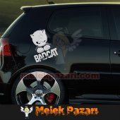 Bad Cat, Kötü Kedi Araba Sticker - 4