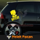 Bad Cat, Kötü Kedi Araba Sticker - 5