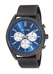 Tom Jones TJE9045 çelik kordon erkek kol saati 2 yıl garantili - 1