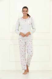 etoile Uzun Kol100 Pamuklu Pijama Takımı S - 5XL Arası / 98075 - 1