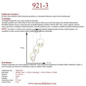 Eray Aydınlatma 921-3 Krom 3 lü Led Avize thumbnail 3