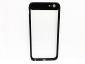 iPhone 6-6S Plus Siyah Kenar Şeffaf Rubber Silikon Kılıf - 2