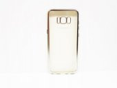 Samsung Galaxy S8 Plus Gümüş Kenar Şeffaf Silikon Kılıf - 1