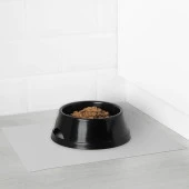 Lurvig Plastik Kedi Köpek Mama Kabı Altlığı Amerikan Servis - Gri - 1