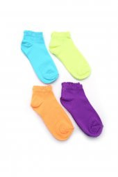 4lü Çocuk Düz Yumuşak Çorap 2416 - 1