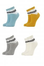 4lü Kadın İnce Goddess Yazılı  Çorap 3442-B4 - 1