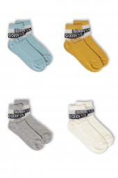 4lü Kadın İnce Goddess Yazılı  Çorap 3442-B4 - 2