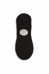 6lı Kadın Düz  Bambu Kaymaz Babet Çorap 3427-A6 - 2