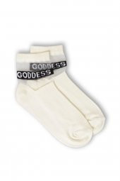 3lü Kadın İnce Goddess Yazılı  Çorap 3442-A3 - 7