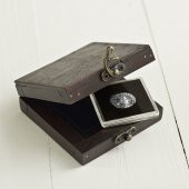 Leuchtturm Rustika Ahşap Madeni Para Saklama Kutusu (Quadrum Kare Kapsüller için) - 3