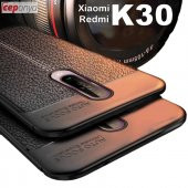 Xiaom Redmi K30 Deri Desenli Kamera Korumalı Silikon Kılıf - 1
